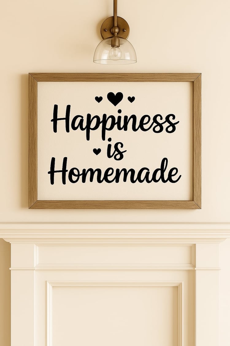 Instant Charm for Your Walls Happiness is Homemade