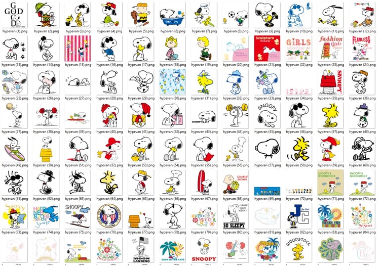 309 Snoopy PNG Bundle | Cute Peanuts Cartoon Clipart | S.noopy Woodstock Digital Stickers | Retro Comic Art | Sublimation & Print Use