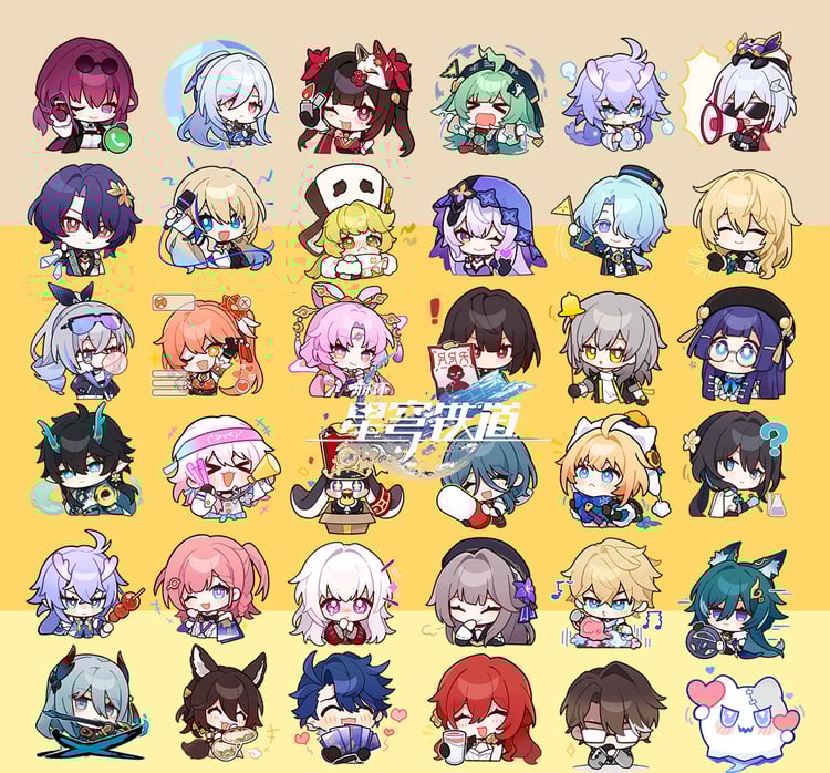 192 Genshin Impact Chibi PNG Sticker Pack ,Cute Game Character Emojis for Digital Use, Journaling, Crafts, Scrapbooking, Printable Art