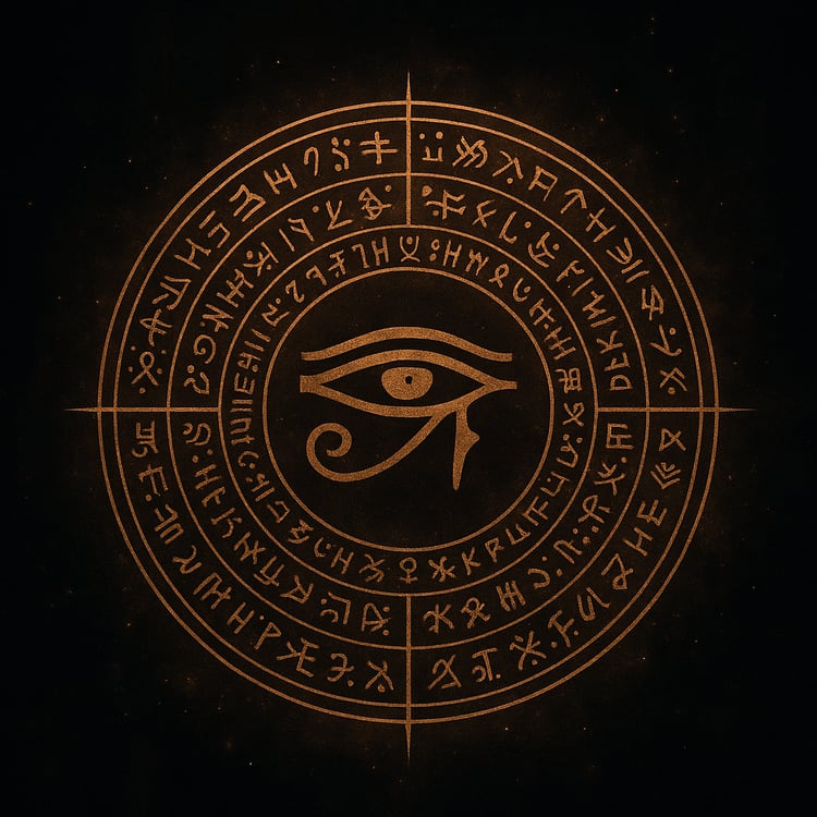 "The Cypher logo – digital talisman image for manifestation, good luck, positive energy, spiritual awakening, motivation, and life transformation."