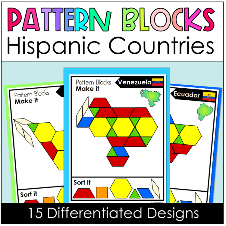Hispanic countries pattern block mats