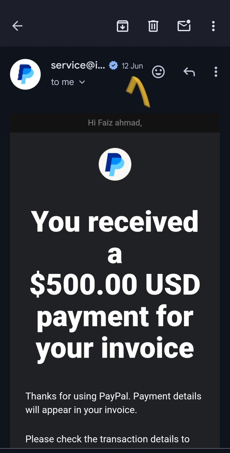 Client work payment