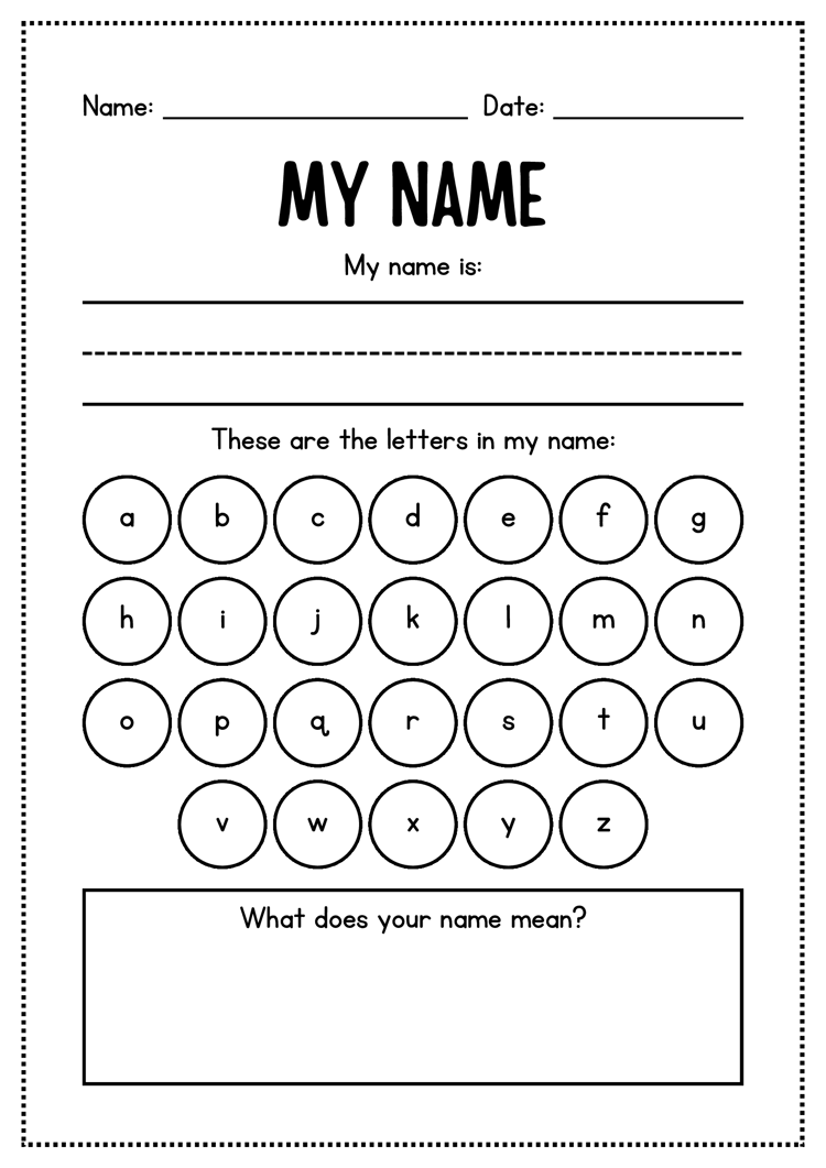 Kindergarten Alphabet Workbook