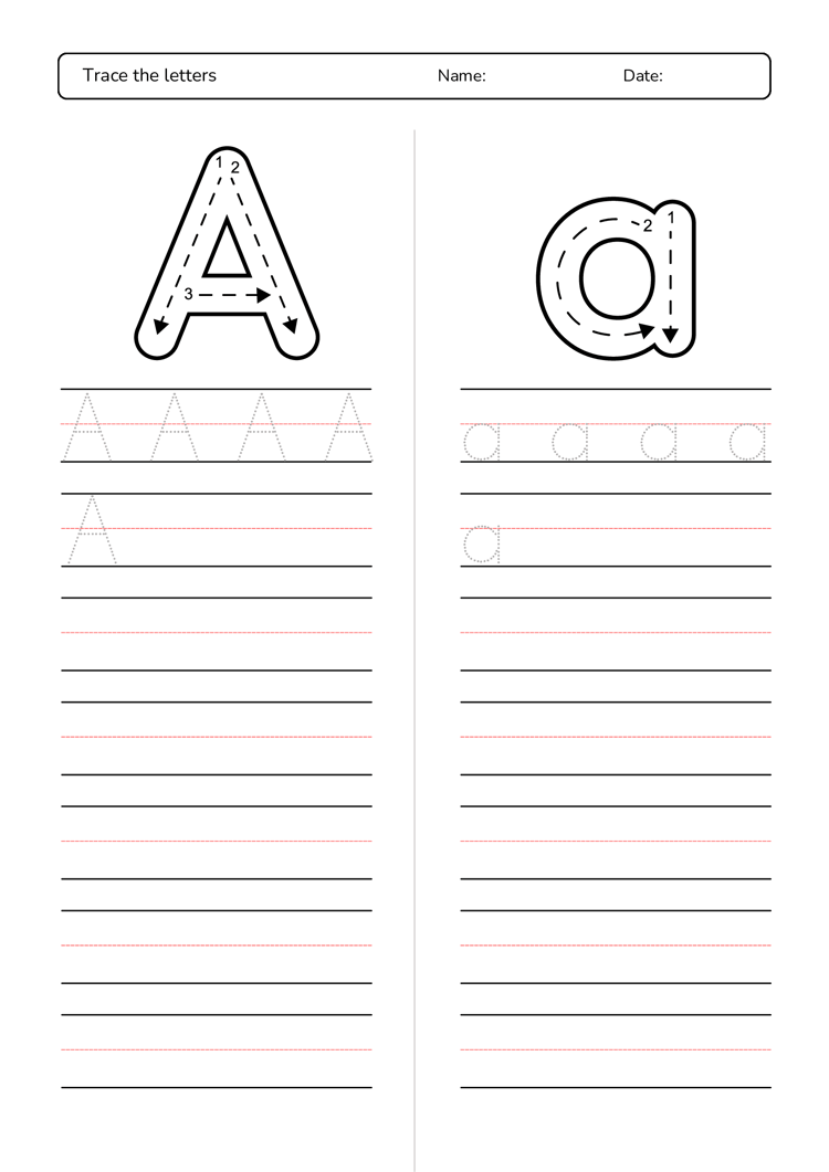 Alphabet Tracing Worksheet