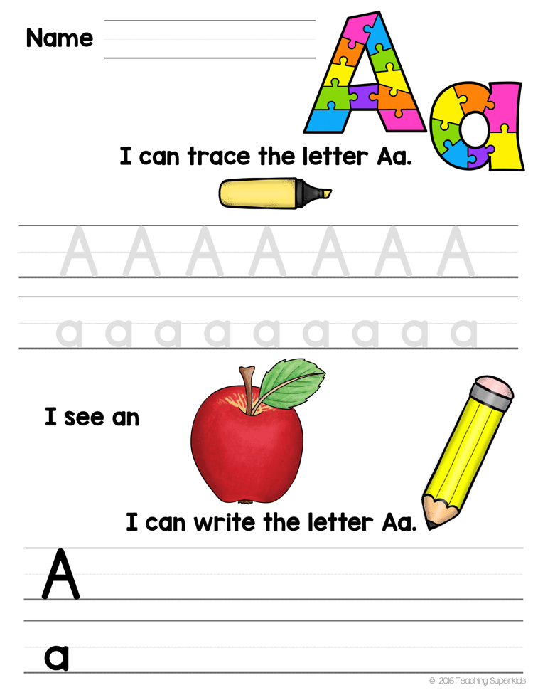 Alphabet Tracing Practice