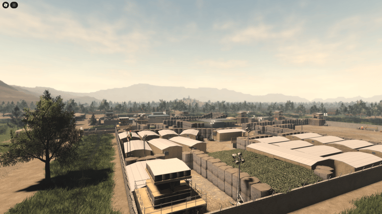Middle Eastern Roblox RP village with equippable clothing and props