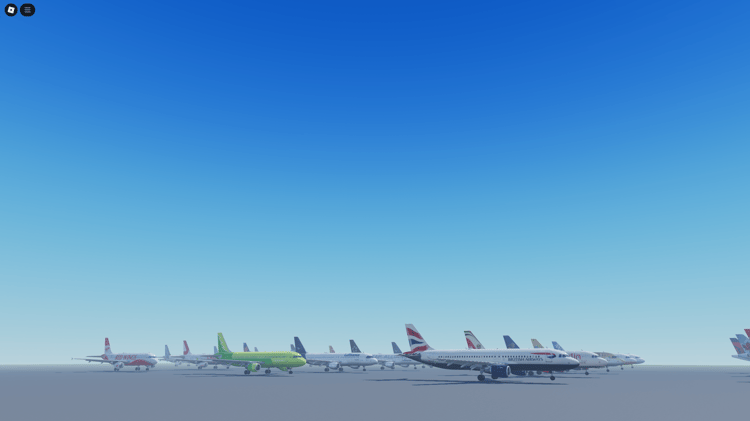 Delta, Air Canada, and Virgin Airbus A320 planes for Roblox airport
