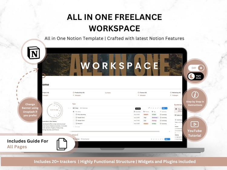 This template adapts to your workflow, not the other way around. Customize it to fit your unique freelance business needs.