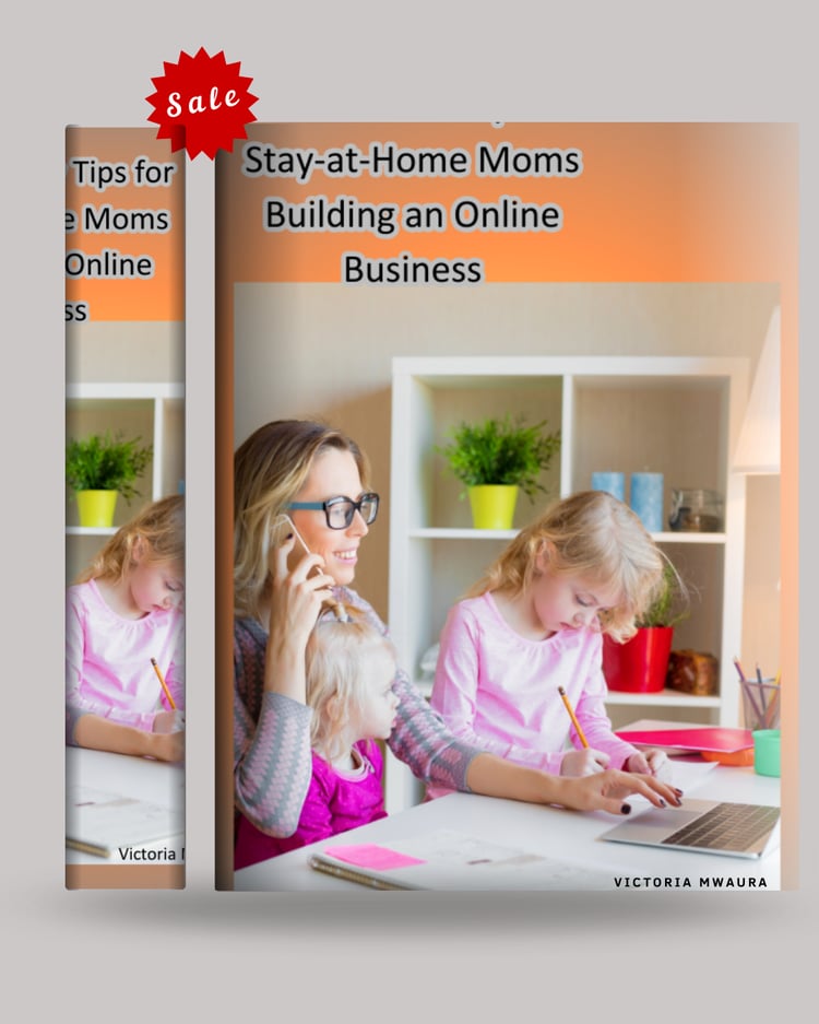 a mockup of 7tips for stay at home mum ebook cover