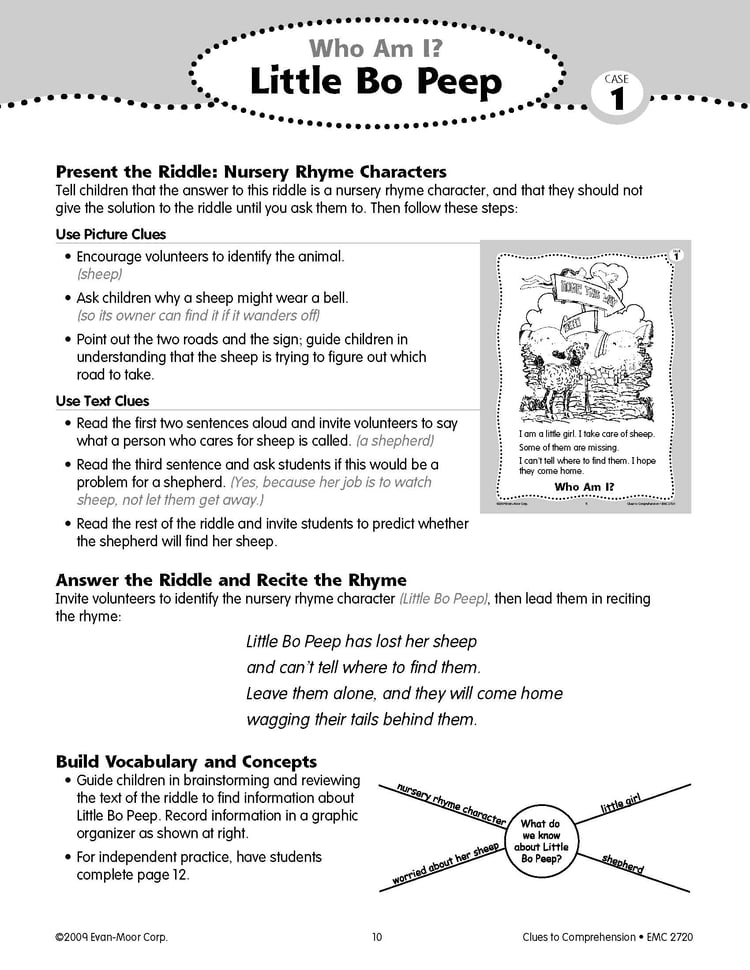 Clues to Comprehension Grades 1 - 2