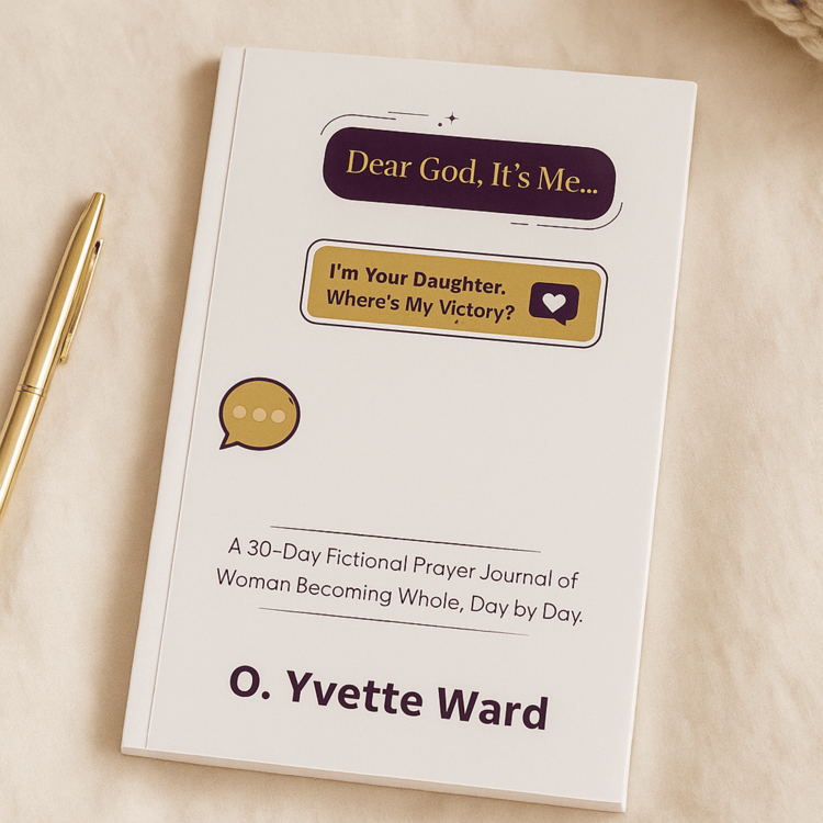 Dear God Its Me book cover next to gold pen