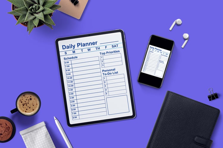 a daily planner for low vision and neurodivergent professionals