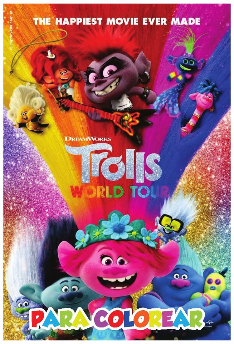 Trolls Coloring Book