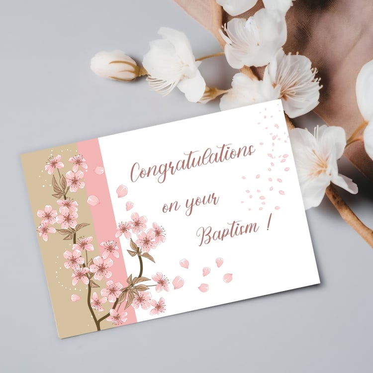 Baptism Congratulations JW cards - Printable PDF