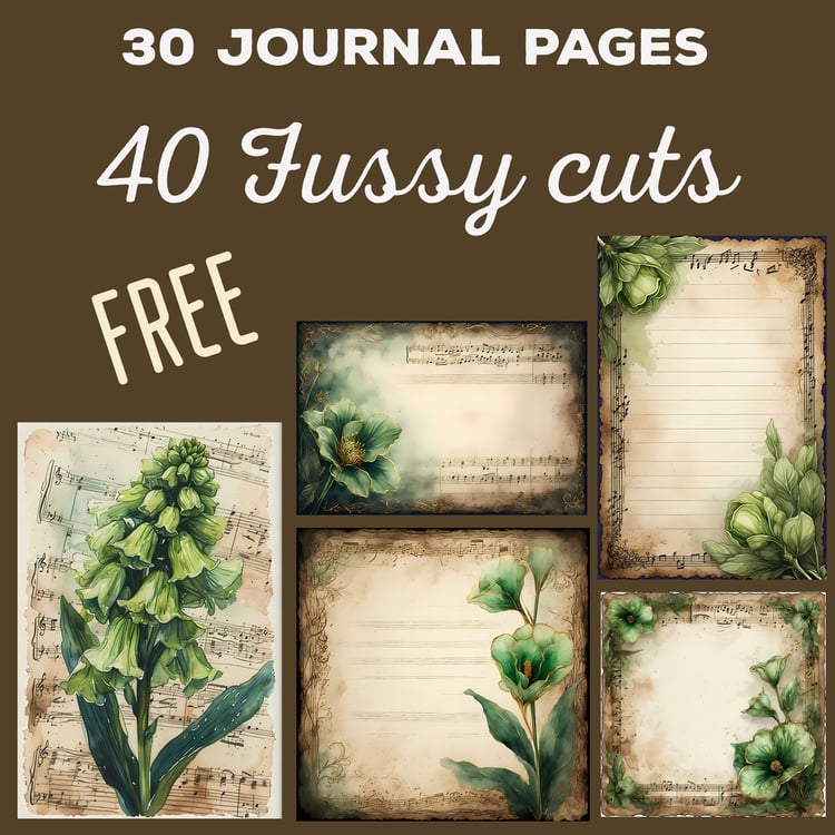 vintage elegance, nature, rich greens, earthy browns, muted golds, ornate jewelry, emerald green gemstones, rings, brooch, crown, Renaissance motifs, Victorian motifs, wealth, beauty, status, renewal, growth, antique stationery, aged parchment, musical no