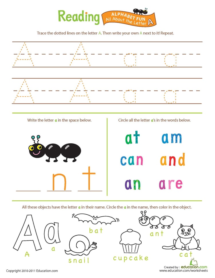 Preschool - About Alphabet Workbook PDF