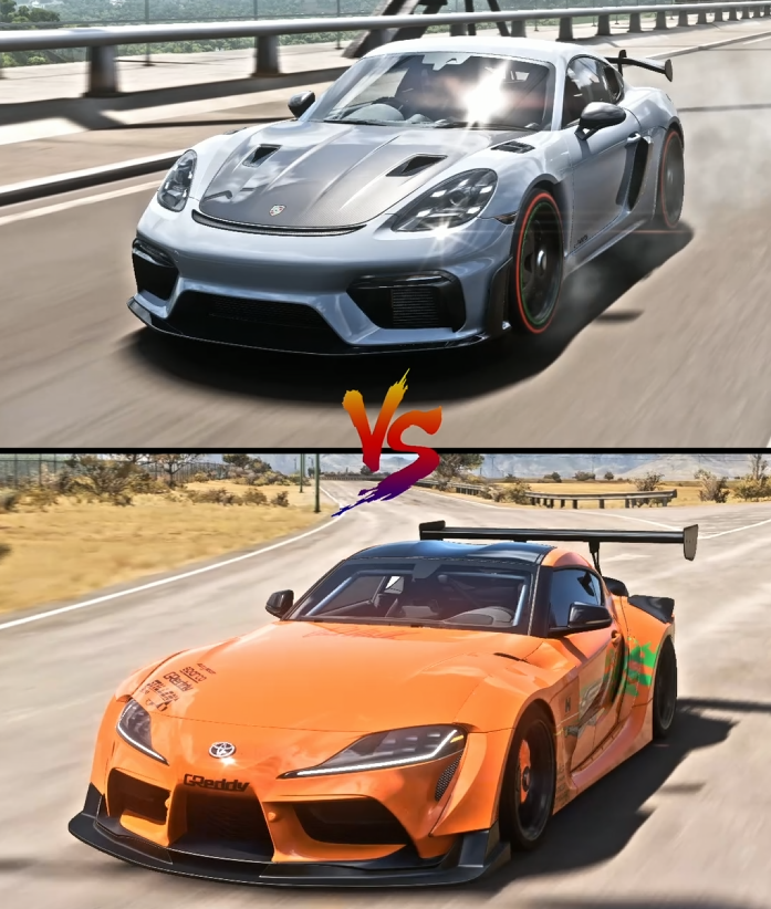 Porsche 911 Cayman, Toyota GR Supra