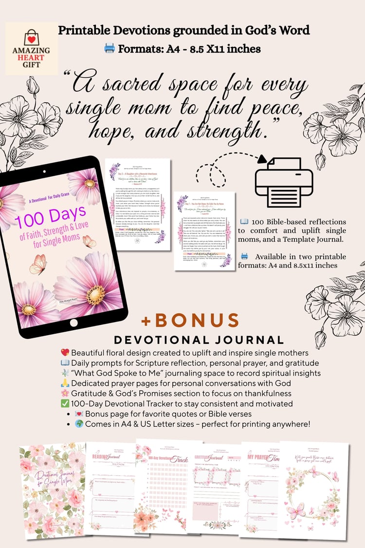 Printable Daily Devotional Journal Page for Women | Scripture ...