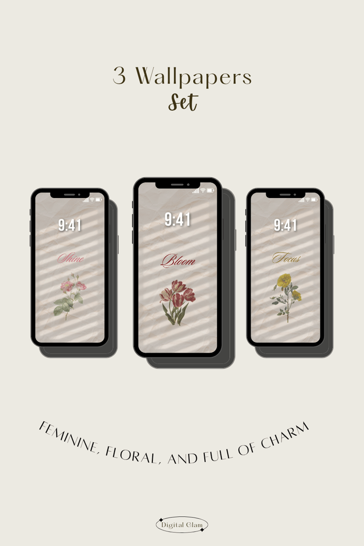 Stylish iPhone Wallpaper Set 💖 - Payhip