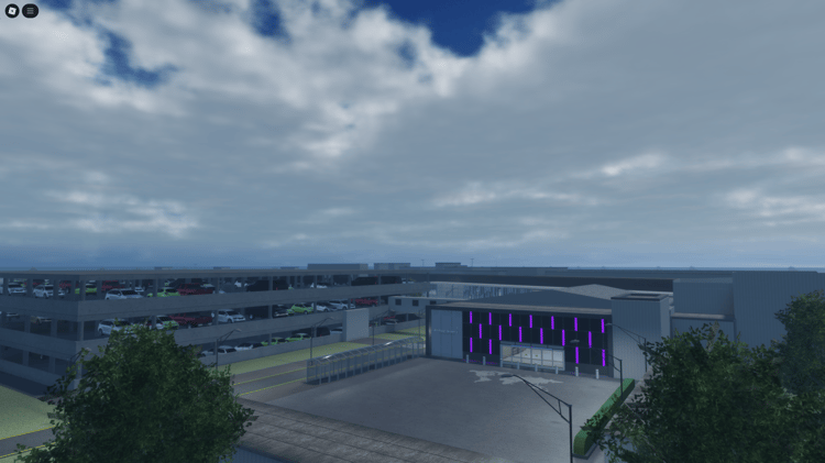 Roblox Edinburgh Airport terminal with full interior
