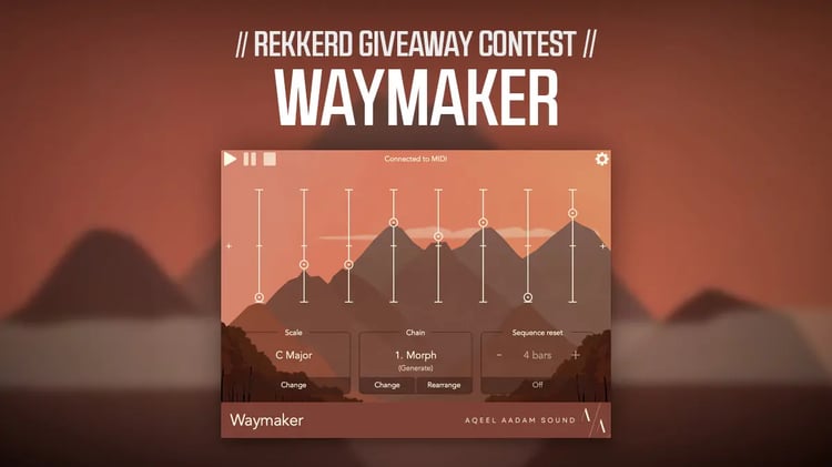 Link to a blog post on rekkerd.com featuring Waymaker by Aqeel Aadam Sound