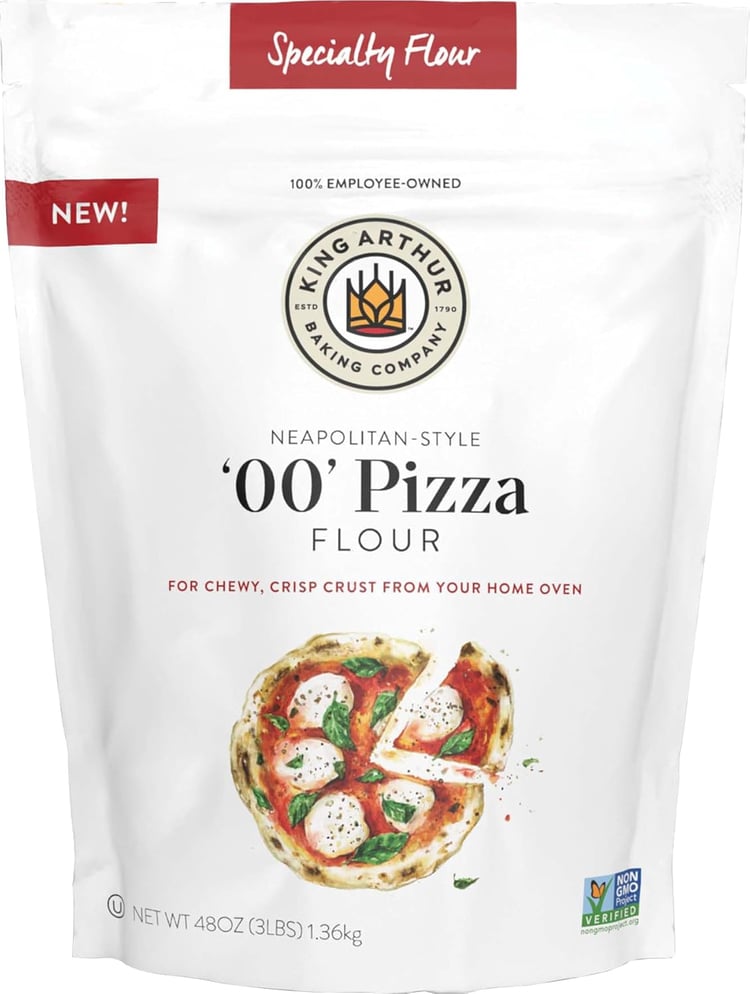 King Arthur 00 Pizza Flour: Premium Non-GMO American Wheat for Perfect Neapolitan-Style Crust - Finely Milled for Authentic Italian Pizza