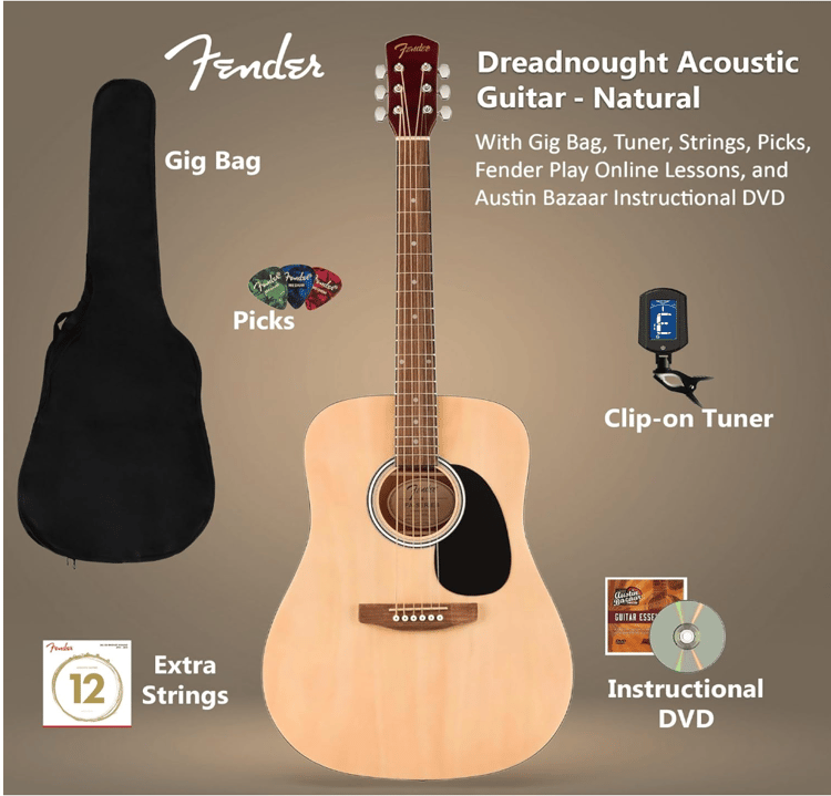 Fender Dreadnought Acoustic Guitar