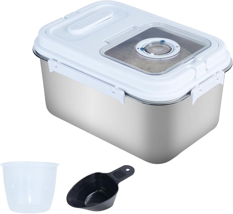 Airtight Stainless Steel Food Storage Container 20lb