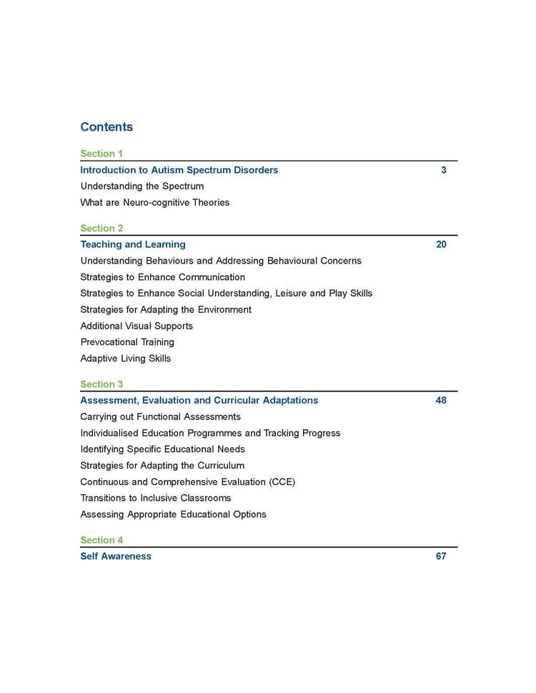 Training Module on Autism Spectrum Disorders