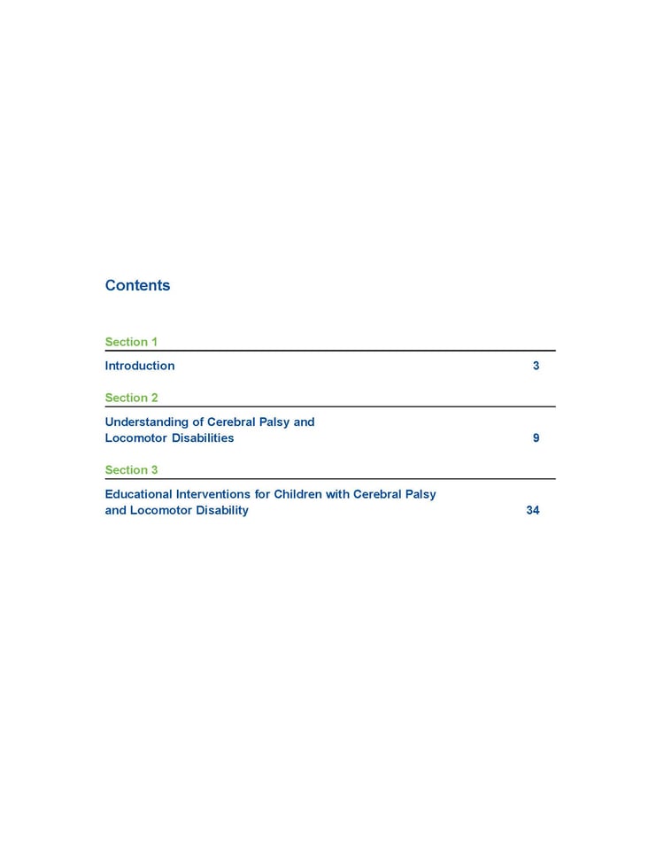 Training Module On Cerebral Palsy