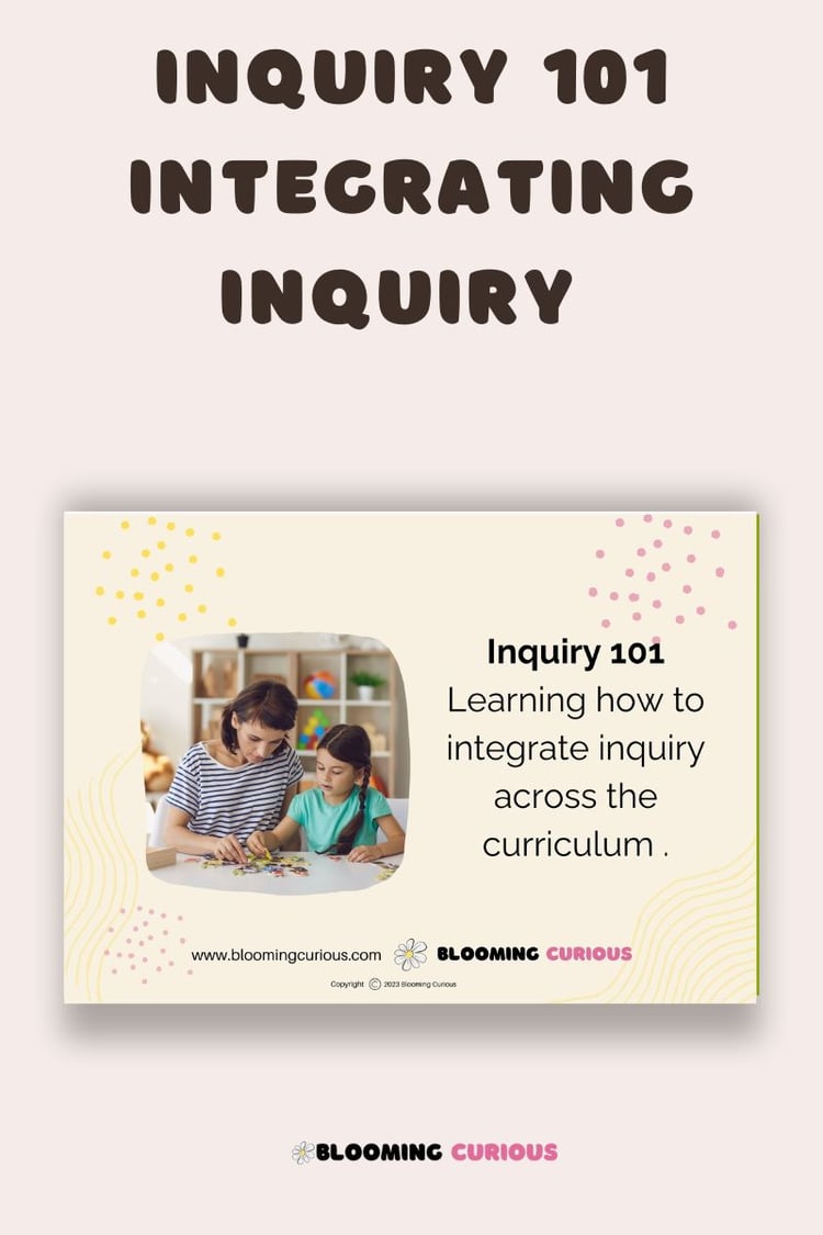 Inquiry 101 Integrating Inquiry Planning guide