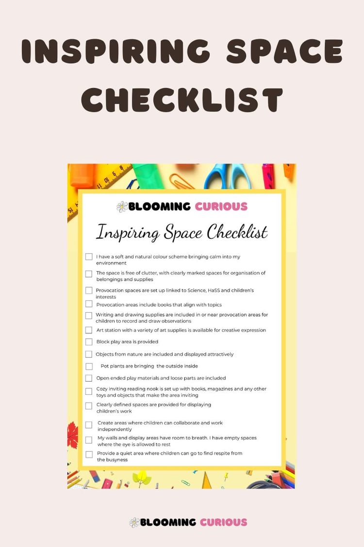 Inspiring space checklist