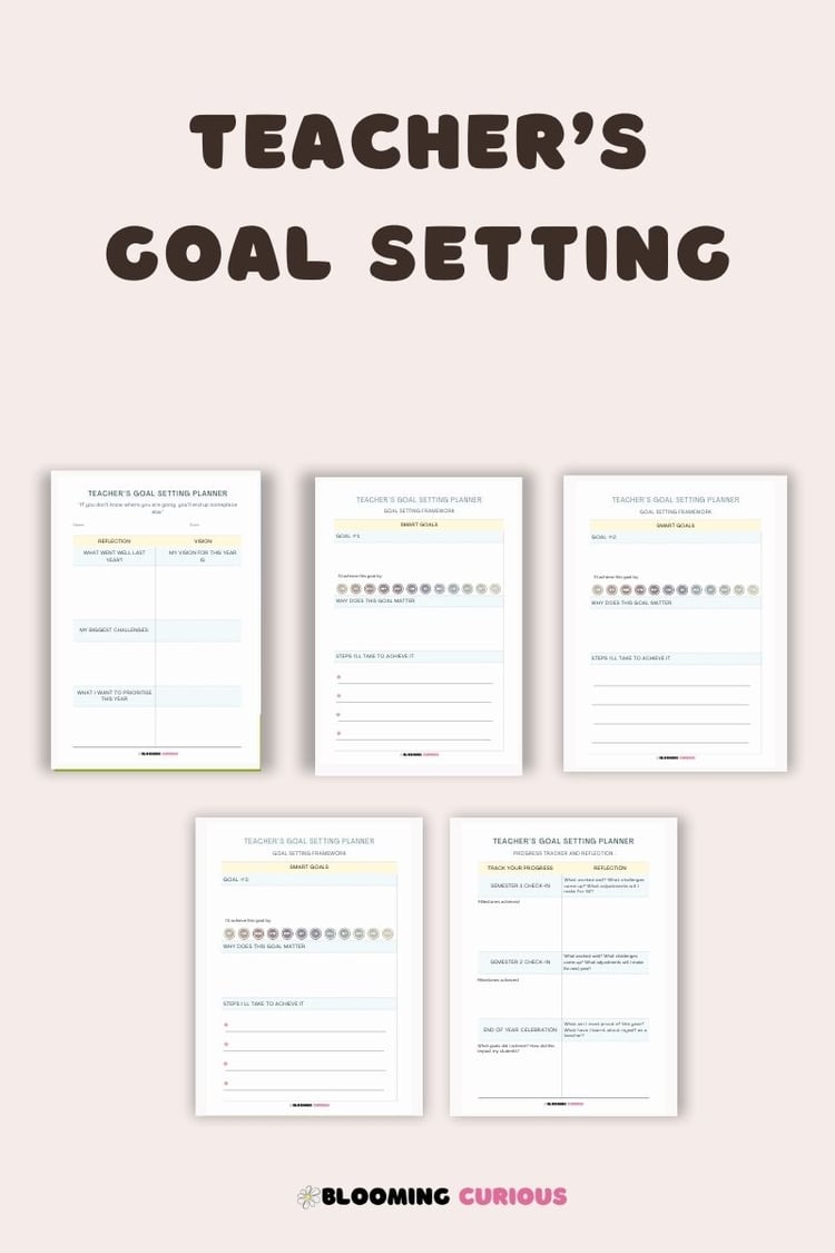 Teachers Goal Setting Planner
