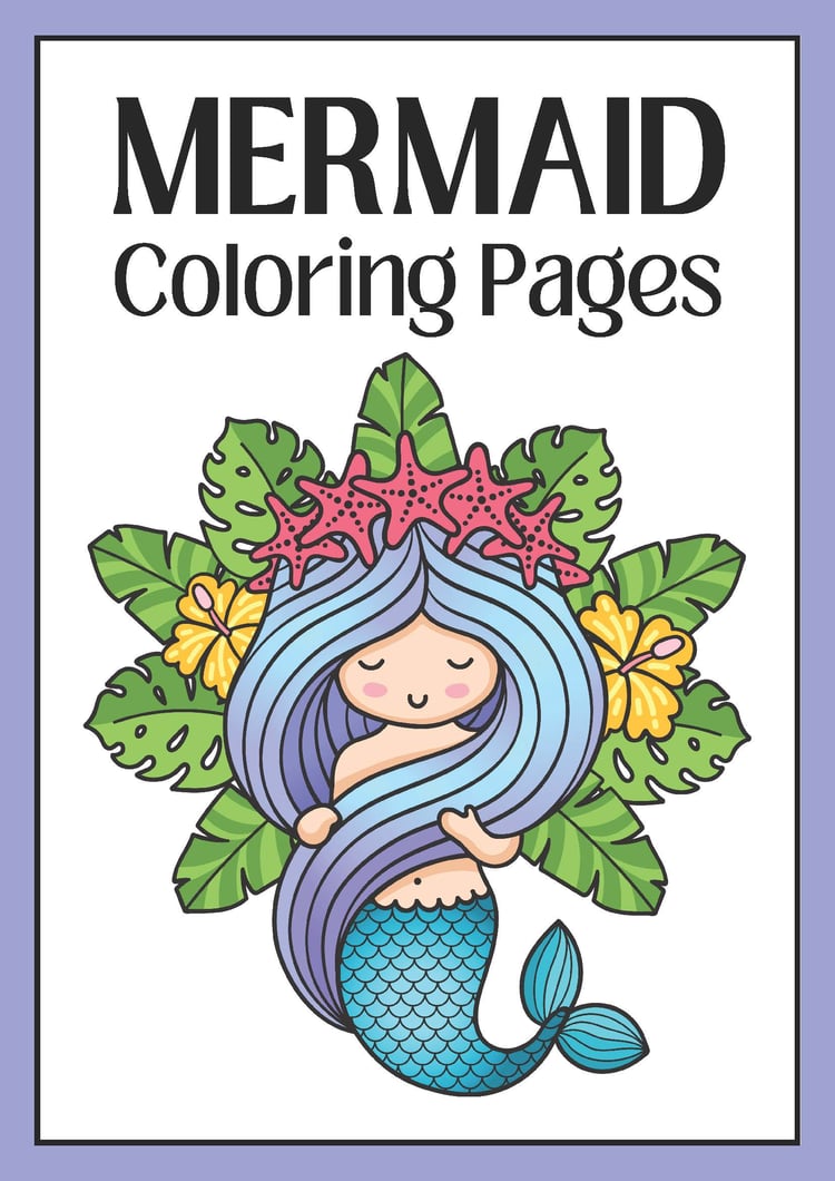 Colorful Mermaid Coloring Worksheets