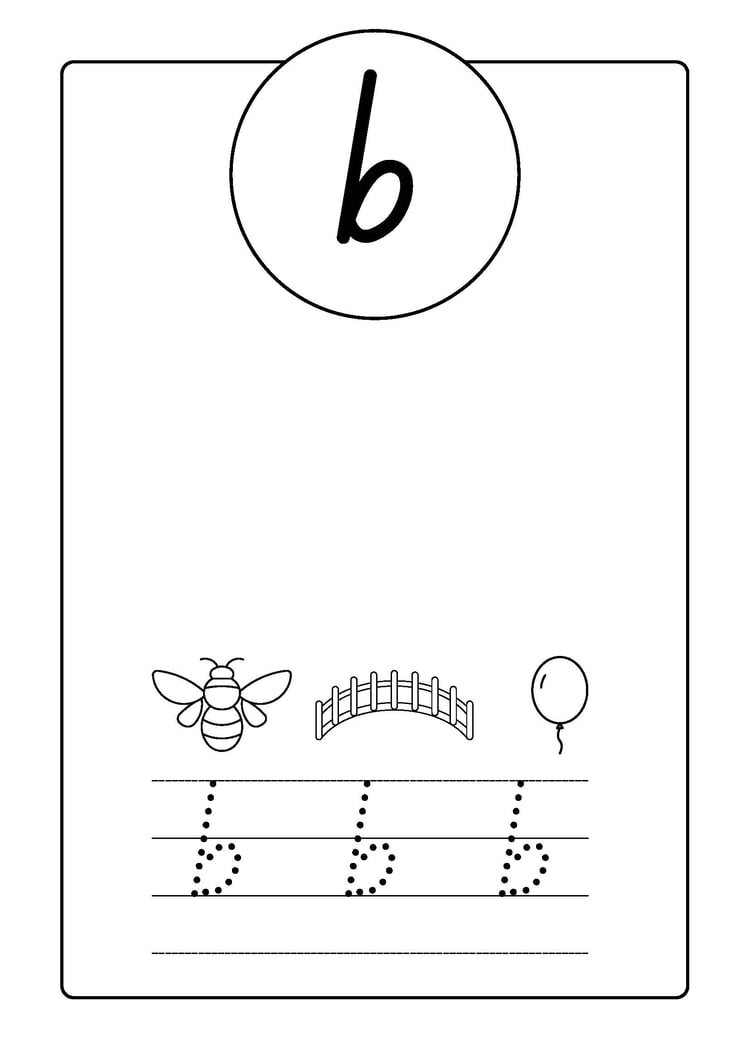 Kindergarten English Alphabet Worksheets