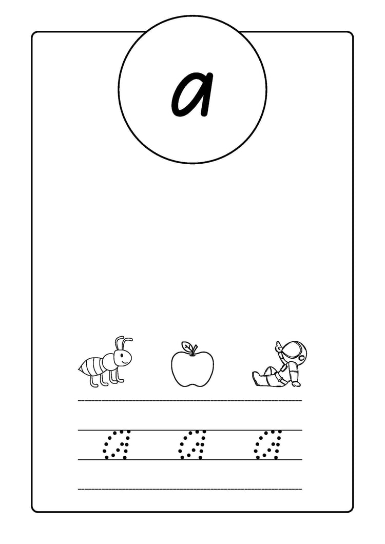 Kindergarten English Alphabet Worksheets
