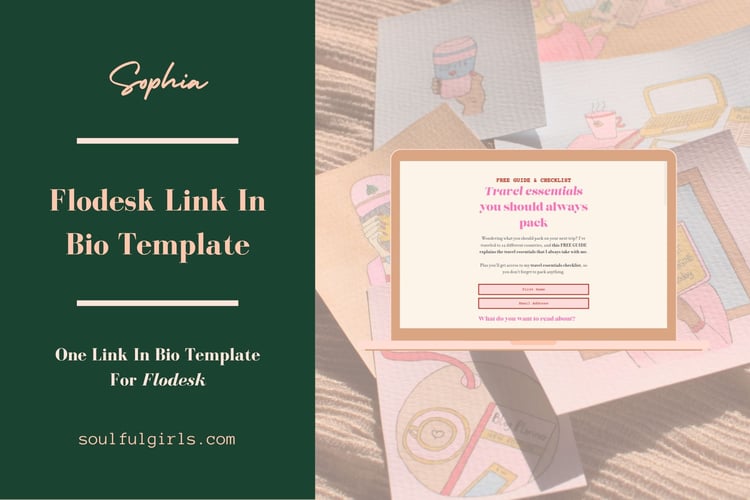 Flodesk Link In Bio Template - Sophia.