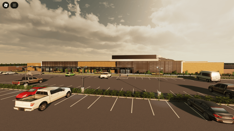 Roblox Seattle Paine Field airport terminal exterior