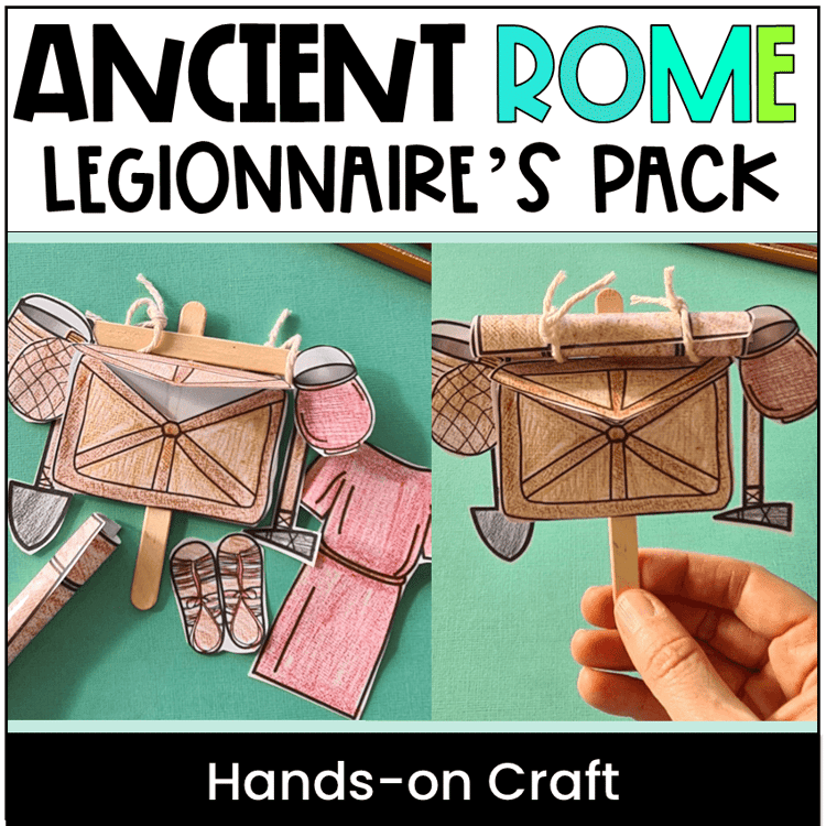 Ancient Rome legionnaires pack hands-on craft