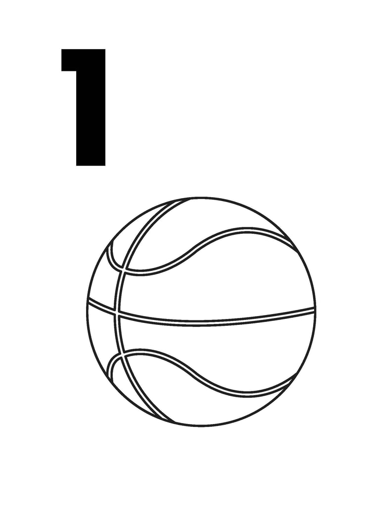 Numbers 1-10 Black Illustrative Activity and Coloring Book Printable