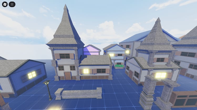 Variety of medieval houses for fantasy maps in Roblox