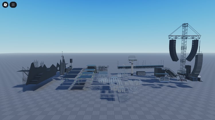 Roblox stage pack with custom concert props