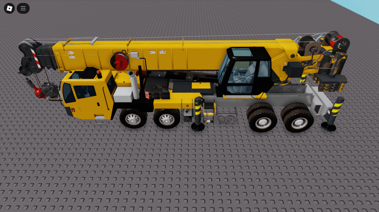 Roblox crane truck front view