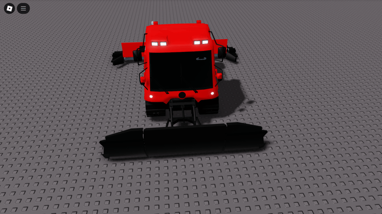 Roblox snow plow truck front view