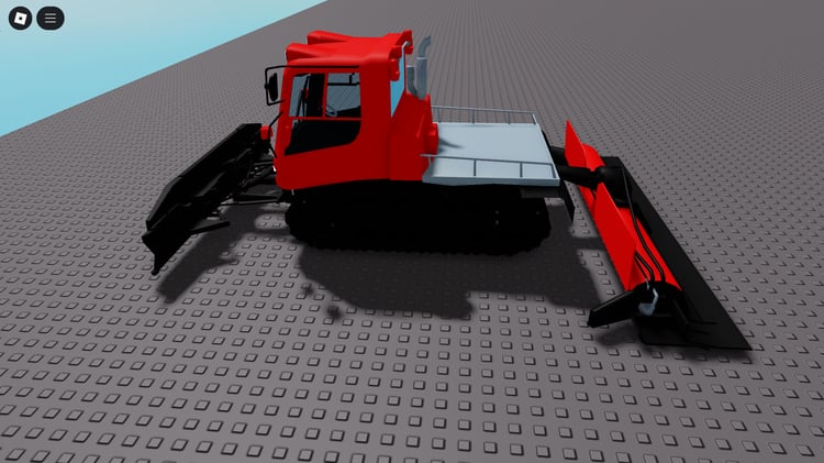 Drivable snow plow with realistic sounds