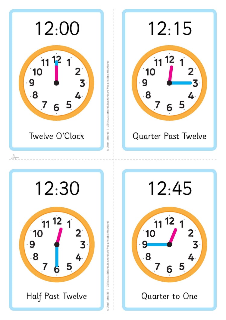 Free Time Flashcards – Time Expressions