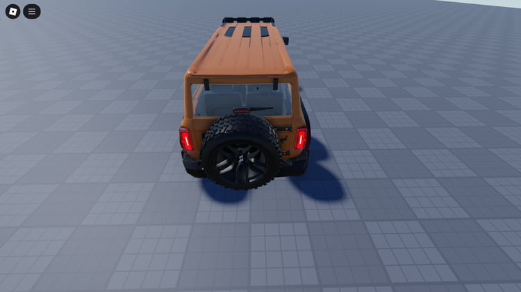 Side profile of custom 6x6 Ford Bronco off-roader