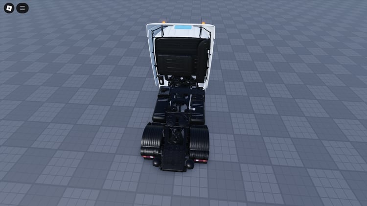 Side view of drivable Mercedes Benz truck