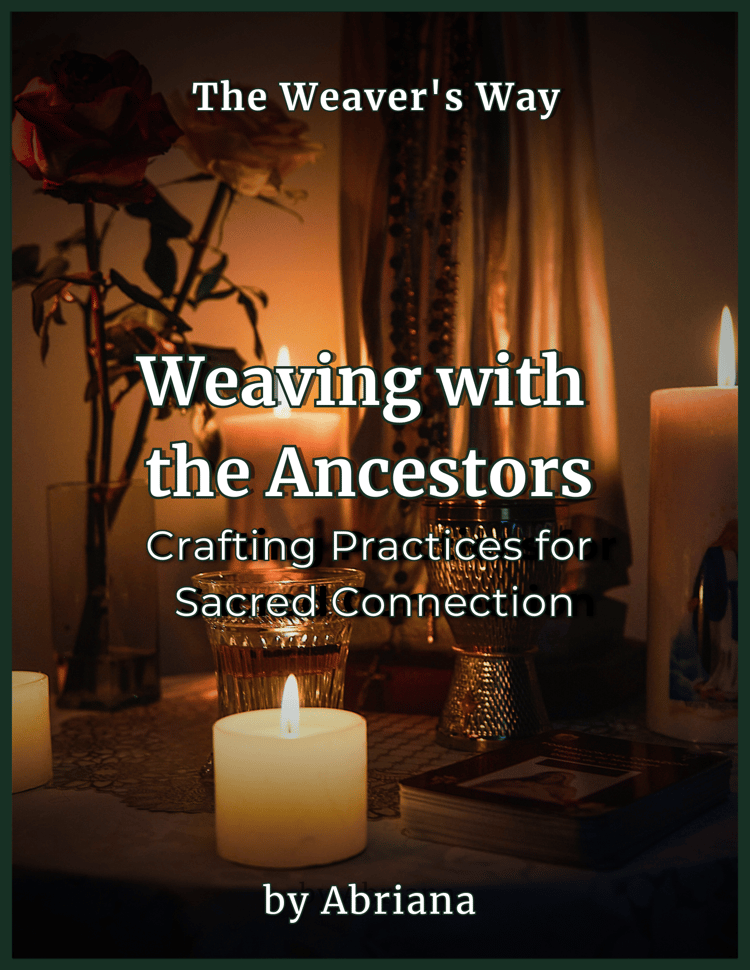 Weaving with the Ancestors ancestor practice workbook for witches pagans spiritualists