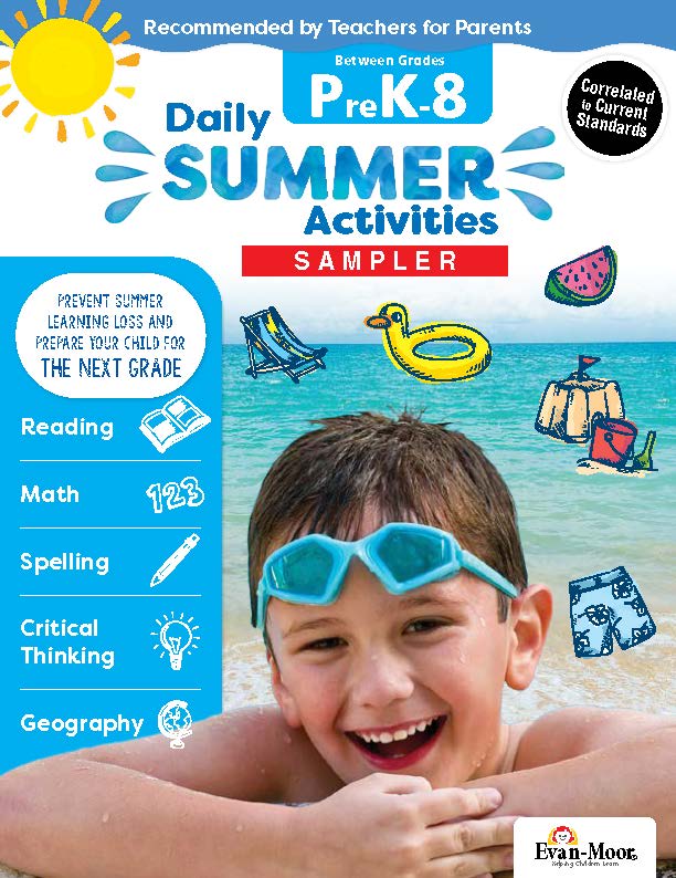 Summer Daily Activities – Evan-Moor Sampler (PreK–Grade 8)